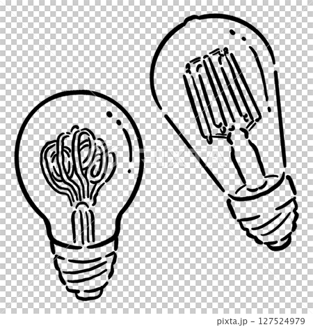 Edison lamp_line drawing 127524979