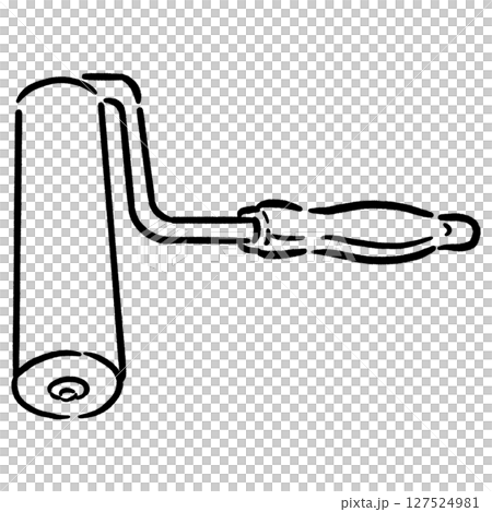 油漆滾筒_線條畫 127524981