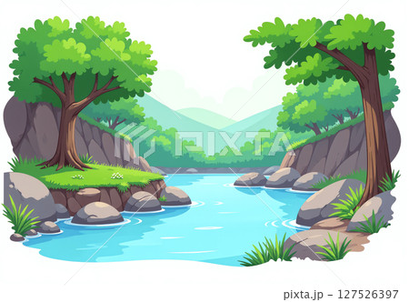 静寂の河辺 127526397