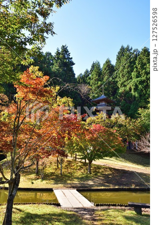 紅葉の酒呑童子神社（新潟県） 127526598