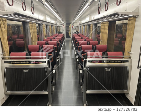 京阪8000系車両の車内 京阪8000系車両の車内 127526782