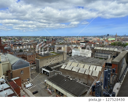 Dublin is Ireland capital featuring very old streetscapes. Historic architecture and cultural vibrancy define its charm. 127528430