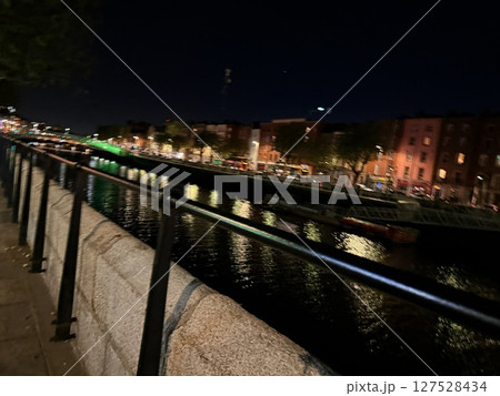 Dublin is Ireland capital featuring very old streetscapes. Historic architecture and cultural vibrancy define its charm. Dublin is Ireland capital featuring very old streetscapes. Historic architecture and cultural vibrancy define its charm. 127528434
