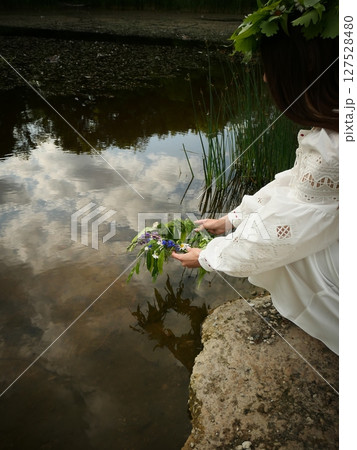 Midsummer solstice or Ivan Kupala celebration 127528480