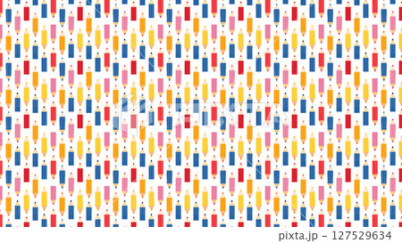 色鉛筆のシームレスなパターン背景 127529634