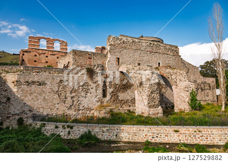 Roman Red Basilica ruins in Bergama Turkey Roman Red Basilica ruins in Bergama Turkey 127529882