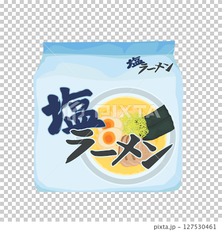 5個裝鹽拉麵插圖 127530461