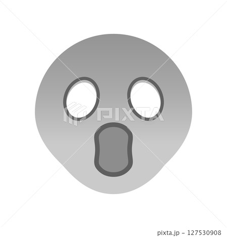 白目になり血の気がひいている顔の絵文字 - 恐怖・驚き・パニックなどの感情のイメージ素材 白目になり血の気がひいている顔の絵文字 - 恐怖・驚き・パニックなどの感情のイメージ素材 127530908