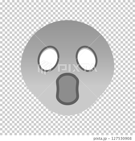 白目になり血の気がひいている顔の絵文字 - 恐怖・驚き・パニックなどの感情のイメージ素材 白目になり血の気がひいている顔の絵文字 - 恐怖・驚き・パニックなどの感情のイメージ素材 127530908