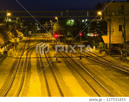Siofok Trainyard at Night Siofok Trainyard at Night 127531853
