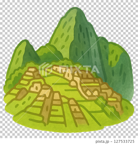 Simple and cute Machupicchu 127533725