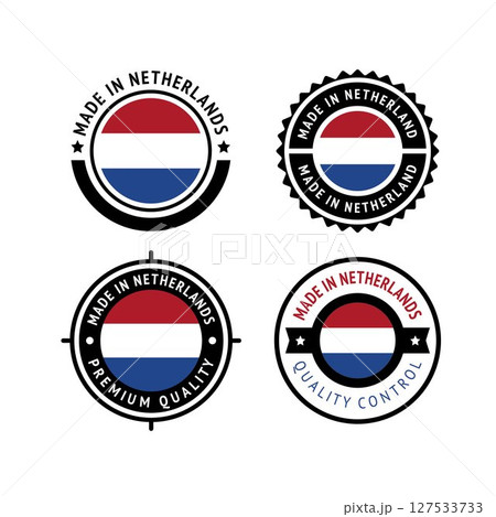 National flag of the Netherland, set flat icons 127533733