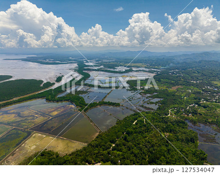 Tropical fish farm in coastal of Mindanao in the Philippines. Tropical fish farm in coastal of Mindanao in the Philippines. 127534047