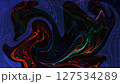 青い　黒い　マーブル模様 127534289
