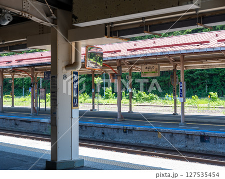 網走駅のホーム 127535454