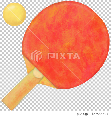 Table tennis racket Ping pong ball Table tennis racket Ping pong ball 127535494