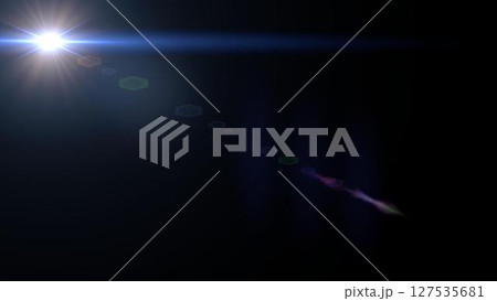 Digital lens Flare , lens flare, light leaks , Abstract overlays background. 127535681