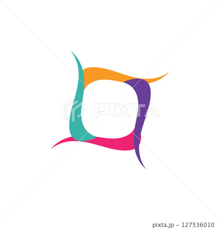 abstract square logo 127536010