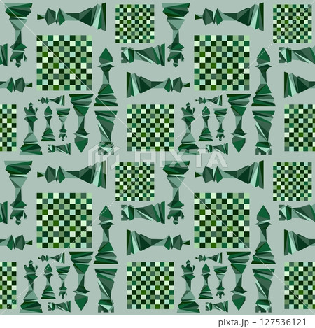 Abstract Seamless pattern in chess style Abstract Seamless pattern in chess style 127536121