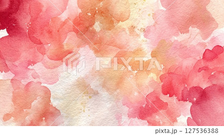 水彩で描いた桜の花の背景素材 127536388