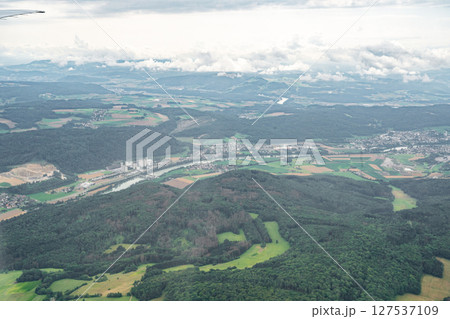 Enjoy the countrysides beauty of rivers and mountains from a high vantage point Enjoy the countrysides beauty of rivers and mountains from a high vantage point 127537109