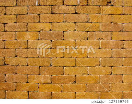 Wall texture background. Brick wall structure. Brick masonry background. Building material concept. Surface of brickwall. Textured brown backdrop. Urban brick setting 127539793
