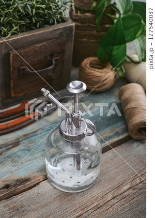 Vintage style spray bottle for plants 127540037