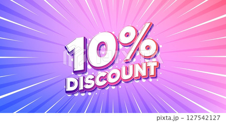 Discount sun rays gradient banner. Light burst background. 10 percent discount tag. Sale offer price sign. Special offer symbol. Gradient sun rays. Sunburst light. Vector Discount sun rays gradient banner. Light burst background. 10 percent discount tag. Sale offer price sign. Special offer symbol. Gradient sun rays. Sunburst light. Vector 127542127