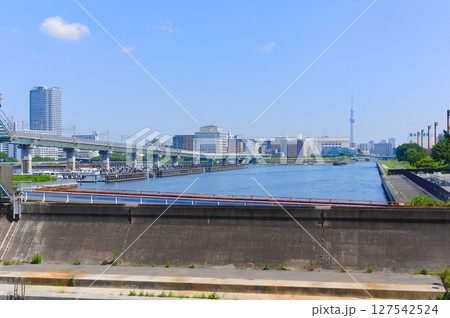 東京都江東区あけぼの水門周辺2025年6月 東京都江東区あけぼの水門周辺2025年6月 127542524