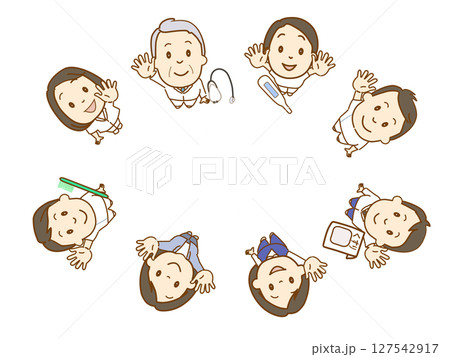 医療チーム、多職種連携をする 127542917