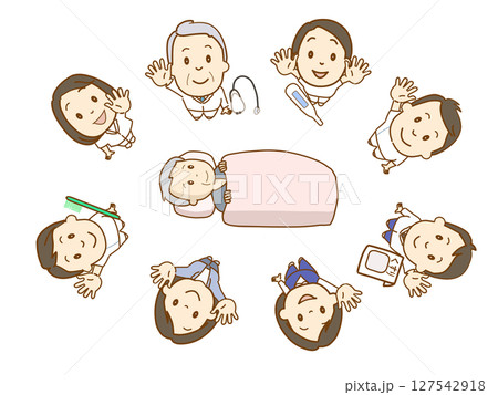 医療チーム　多職種連携をする 127542918