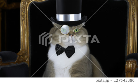 紳士的な猫 127543380