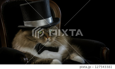 紳士的な猫 127543381