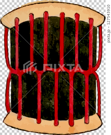 大拍子の歌舞伎小道具素材 大拍子の歌舞伎小道具素材 127543910