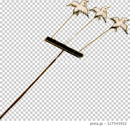Flying bird kabuki prop material 127543932