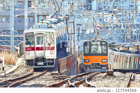 鉄道　私鉄：東武伊勢崎線　50000系・10000系　 127544568