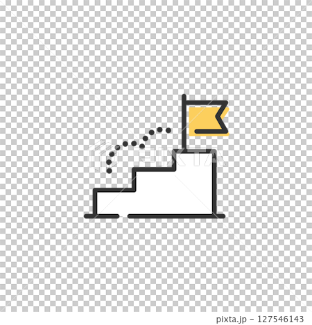 Vector line icons representing goal achievement and growth (business, education, career) Vector line icons representing goal achievement and growth (business, education, career) 127546143