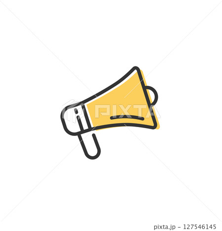 メガホンで告知や呼びかけを表すマーケティング向けベクターアイコン(宣伝・お知らせ・拡散) メガホンで告知や呼びかけを表すマーケティング向けベクターアイコン(宣伝・お知らせ・拡散) 127546145