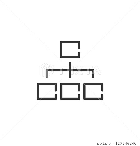 組織図やサイトマップのベクターアイコン (ビジネス・構造) 組織図やサイトマップのベクターアイコン (ビジネス・構造) 127546246