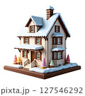 3d cartoon house model. 127546292