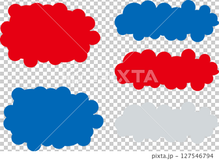 世博會影像色彩的雲狀對話框和框架 127546794