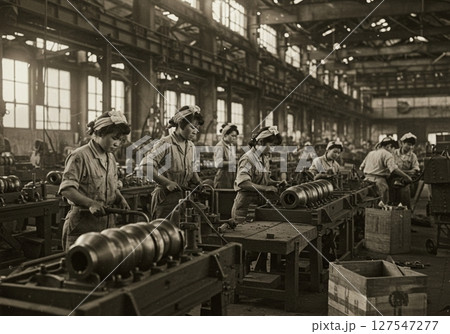【AI生成】タイムスリップ（戦前・戦中・軍需工場） 127547277