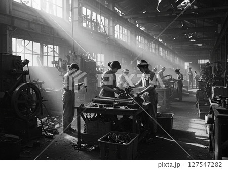 【AI生成】タイムスリップ（戦前・戦中・軍需工場） 127547282