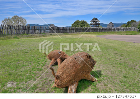 吉野ヶ里遺跡　集落の様子 127547617