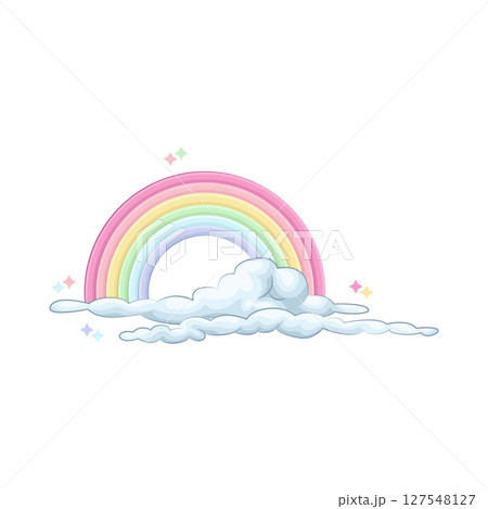 Illustration of Cloud and Rainbow Illustration of Cloud and Rainbow 127548127