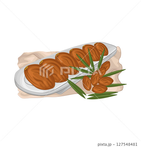 Illustration of Date fruit 127548481