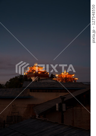 Dafo Temple Buildings at Dusk Dafo Temple Buildings at Dusk 127548550