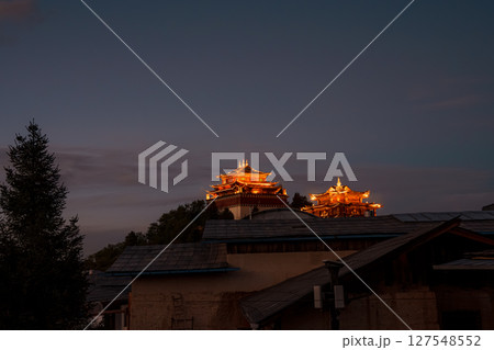 Dafo Temple Buildings at Dusk Dafo Temple Buildings at Dusk 127548552
