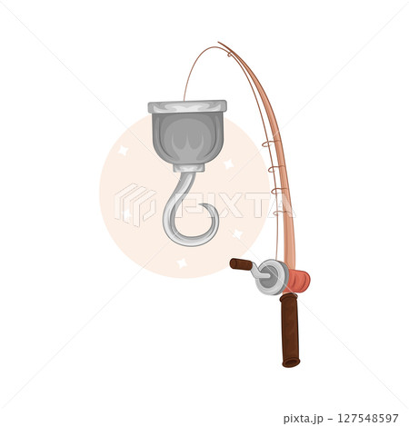 Illustration of Fishing Hook 127548597