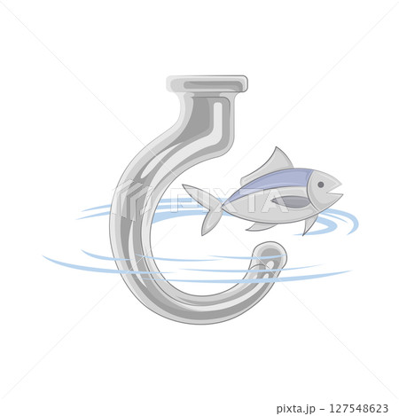 Illustration of Fishing Hook 127548623